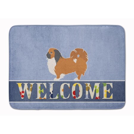 Carolines Treasures Pekingese Welcome Machine Washable Memory Foam Mat BB5542RUG